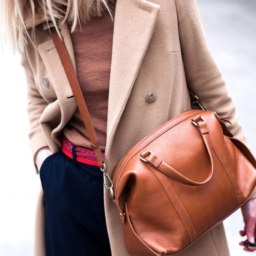 Madewell Glasgow Crossbody Large Leather Satchel